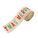 Christmas Tree Wired Edge Burlap Ribbon Christmas Creative Decorations Gift for Christmas Day Type D
