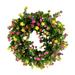 Pianpianzi Front Porch Fall Decorations Outdoor Wreath Bells Heart Shape Wreath Form Cottage Green Of Door WreathRound Garland And Wall Window Artificial Used For Decoration Colorful Wreath