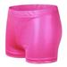 Baywell Girls Dance Short Gymnastics Athletic Shorts Sparkle Glitter Tumbling Bottoms Rose Red