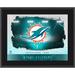 Miami Dolphins 10.5" x 13" Horizontal Team Logo Sublimated Plaque