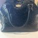 Coach Bags | Coach Satchel Purse Embossed Leather W/ Gold Zipper And Logo Mid Size Rare Find | Color: Black | Size: Os