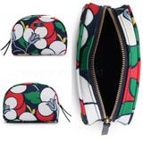 Kate Spade Bags | Kate Spade New York | Blazing Blue Floral Dawn Breezy Small Dome Cosmetic Bag | Color: Blue/Red | Size: 6'' W X 4'' H X 2'' D