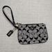 Coach Bags | Coach Logo Wristlet Bag Purse Black Gray And Silver Small - New Without Tags! | Color: Black/Gray | Size: Os