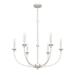 Hunter Fans - Southcrest - 6 Light Chandelier In Casual Style-30.5 Inches Tall