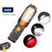 LED Worklight Portable USB Rechargeable Power Output Torch Flexible Magnetic Inspection Lamp Flashlight Emergency Light