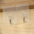 Adhesive Hooks Wall Hooks Heavy-Duty Hooks for Refrigerator Workshop Garage Kitchen and Bathroom 2 Pack of 2