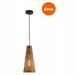 CNCEST 1Pcs Woven Rattan Pendant Lighting Coastal Brown Pendant Lighting Fixture 40W