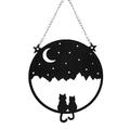 Balsam Garland Our First Christmas Ornament Oblong Pendant Bead Cat Silhouette Decorative Suncatcher Ornament Decorative Cat Silhouette Decorative Garden Ornament Sun Catchers Decorative Garden