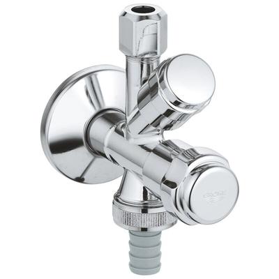 Grohe - WAS-Kombi-Eckventil dn 15, Wandrosette, chrom 41073000