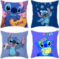 Disney-Taie d'oreiller de la série CAN o & Stitch Anime mignon décoration intérieure de chambre