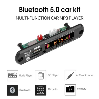 Kebidu-Carte décodeur MP3 sans fil pour voiture Bluetooth 5.0 9V-12V WMA lecteur de musique