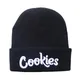 Bonnet tricoté noir avec lettres brodées pour homme et femme chapeau chaud d'hiver casquette