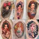 Autocollant de Tatouage Temporaire Sexy pour Femme Dessin Animé Belle Fille Cuisse Bras