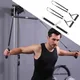 Corde de musculation pour triceps barre droite machine à câble équipement de fitness rib vers le