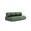 Matelas futon fauteuil 2 en 1 kaki 140x200