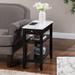 Convenience Concepts American Heritage 1 Drawer Chairside End Table with Shelves