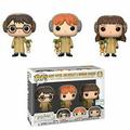 Funko POP! Movies Harry Potter Harry Potter Ron Weasley and Hermoine Granger (Herbology) (3 Pack) Exclusive