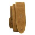 PerriÃ¢â‚¬â„¢s Leathers Ltd Guitar Strap 2.5Ã¢â‚¬ Wide Soft Suede Super Soft Sheepskin Fur Pad Adjustable Length (DL325S-200-XL) Natural X-Long Made in Canada