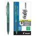 PILOT FriXion Clicker Erasable Refillable & Retractable Gel Ink Pens Fine Point Green Ink 12-Pack (31453)