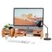 Wood Desk Organizer Stand Computer Monitor Laptop Holder Home Office Desktop Storage