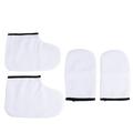 Etereauty Paraffin Wax Foot Glovescover MittBath Booties Hands Liners Sock Hand Warmer Gloves Baths Heated Wax Hot Socks Liners