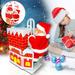 SDJMa Christmas Electric Toy Climbing Chimney Santa Claus Musical Toy Dancing SingingSanta Claus Toy for Children Kids