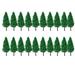 20PCS Railroad Decoration Micro Landscape Miniature Fairy Garden Scene Model Cedar Trees Model Green Scenery Artificial Pine Tree 9.5CM