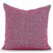 Pink Decorative Pillow Cover Fuchsia Pink Beaded Scroll Ocean Beach Theme 18x18 inch (45x45 cm) Throw Pillow Cover Linen Throw Pillow Cover Floral Mediterranean Sea - Pink Rush