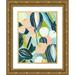 Popp Grace 19x24 Gold Ornate Wood Framed with Double Matting Museum Art Print Titled - Glow Garden II