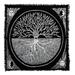 Indian Consigners Tree of Life Tarot table cover Tapestry Tablecloth 24 Inches Celtic Trees Altar Cloth Ritual Spiritual Cotton Square Tapestry Wall Hanging