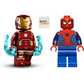 LEGO Superheroes: Iron Man and Spiderman - Peter Parker and Tony Stark Minifigure