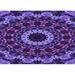 Ahgly Company Machine Washable Indoor Rectangle Transitional Jasmine Purple Area Rugs 4 x 6