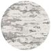 SAFAVIEH Abstract Seachlann Distressed Abstract Wool Area Rug Charcoal/Ivory 4 x 4 Round