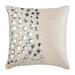 Chair Cushion Cover Throw Pillow Cover Pillow Cover 18x18 inch (45x45 cm) Ivory Velvet Throw Pillow Cover Handmade Pillow Cover Modern Circles & Dots - Crystal Moonstone