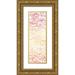 Popp Grace 7x14 Gold Ornate Wood Framed with Double Matting Museum Art Print Titled - 2-Up Summertime River Rocks I