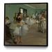 Giant Art Canvas 30x30 The Dance Class Framed in Multi-Color