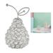 Modern Sparkling Crystal Rhinestone Fruit Ornaments Figurine Handmade Desktop Centerpiece Statue Home Decor - Pear 1