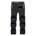 Time and Tru men s pants men s dress pants Men s Outdoor Color Blocking Slim Charging Pants Plush Warm Windproof Elastic Soft Shell Pants Wearable Cycling Mountaineering Pants Sports MounTr