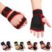 1 Pair Sport Gloves Breathable Ultra-Light Wear-resistant Easy-wearing Washable Protect Hand Silicone Men Women Weight Lifting Exercise Gloves for Outdoor Red