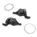 1 Pair Bicycle Derailleur bike speed shifter 21 Speed metal Trigger Bike Gear Grip Shift MTB Mountain Bike Transmission Shift Levers Derailleur Cycling Accessories