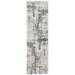 SAFAVIEH Hudson Shag Jacinth Abstract Runner Rug Ivory/Grey 2 3 x 6