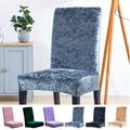 Vnanda Chair Covers for Dining Room - Stretch Chair Slipcovers Stretch Velvet Dining Chair Covers Removable Washable Large Soft Dining Chair Slipcovers for Kitchen Home Restaurant