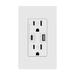 EZsport 15 Amp High speed Tamper Resistant USB Outlet in White | 4.8 H x 2.91 W x 2.91 D in | Wayfair PD48-01