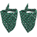 2 Pack Christmas Dog Bandana Holiday Cat Bandana Buffalo Plaid Flannel Bibs Scarfs for Dogs Cats