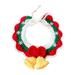 Fusipu Pet Collar Super Soft Friendly to Skin Washable Fade-Resistant Allergy Free Decorative Polyester Fiber Lovely Kitty Xmas Collar Winter Pet Shawl Pet Supplies