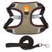 Welling 1 Set Dog Collar Adjustable Reflective Faux Suede Comfortable Pet Dog Harness Vest Walking Leash Pet Supplies
