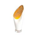 Global Views Cowl Lamp-White w/Leaf-Sm Ceramic/Crystal in Yellow | 27.5 H x 10.75 W x 9.75 D in | Wayfair 3.31544