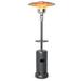 BMUERS Outdoor Heater Propane Standing LP Gas Steel with Table and Wheels