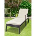 Outdoor Patio Lounge Chairs Rattan Wicker Patio Chaise Lounges Chair Brown