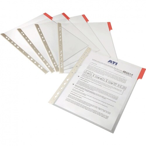 DURABLE FUNCTION Sichttafeln, rot, dokumentenechte Folie, DIN A4, 5/VE Image